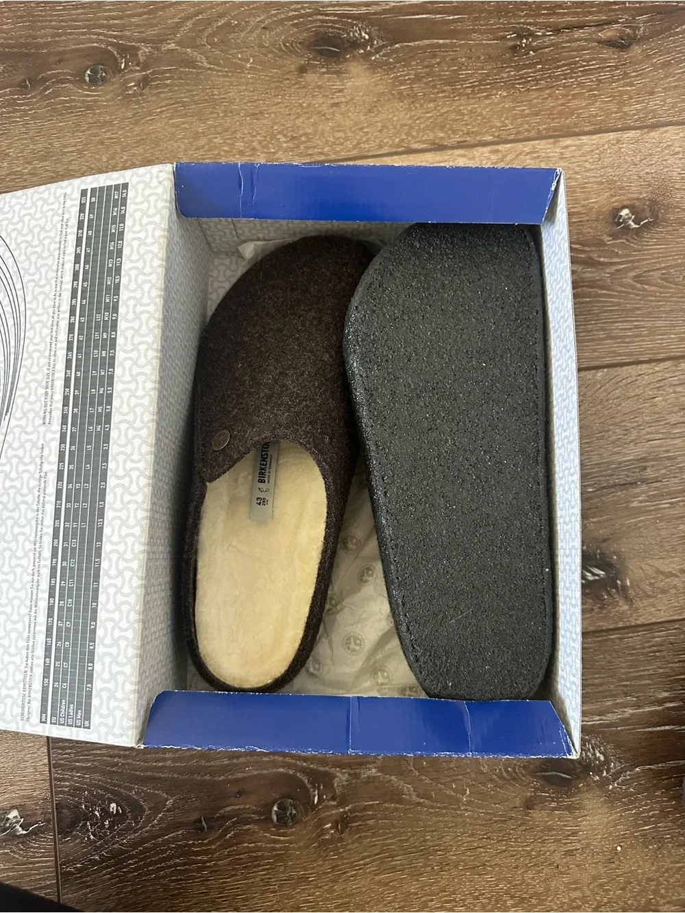 BRAND NEW Birkenstock Mocha Zermatt Shearling Slipper